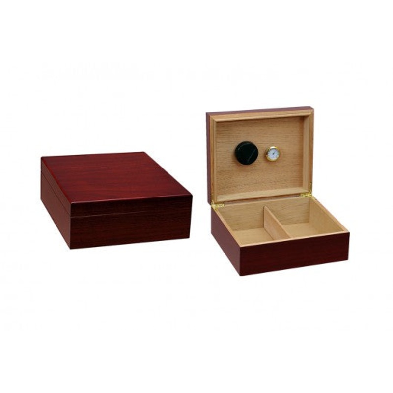 The Chalet Humidor with Humidifier & Hygrometer by Prestige Import Group  – 25-50 Cigar ct