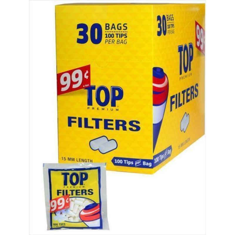 Top Filter Tips Regular Box of 30 (3,000ct)