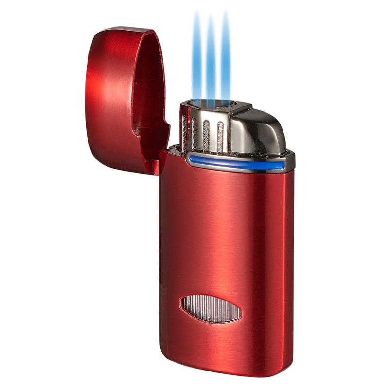 Visol Panda Triple Flame Cigar Lighter – Red