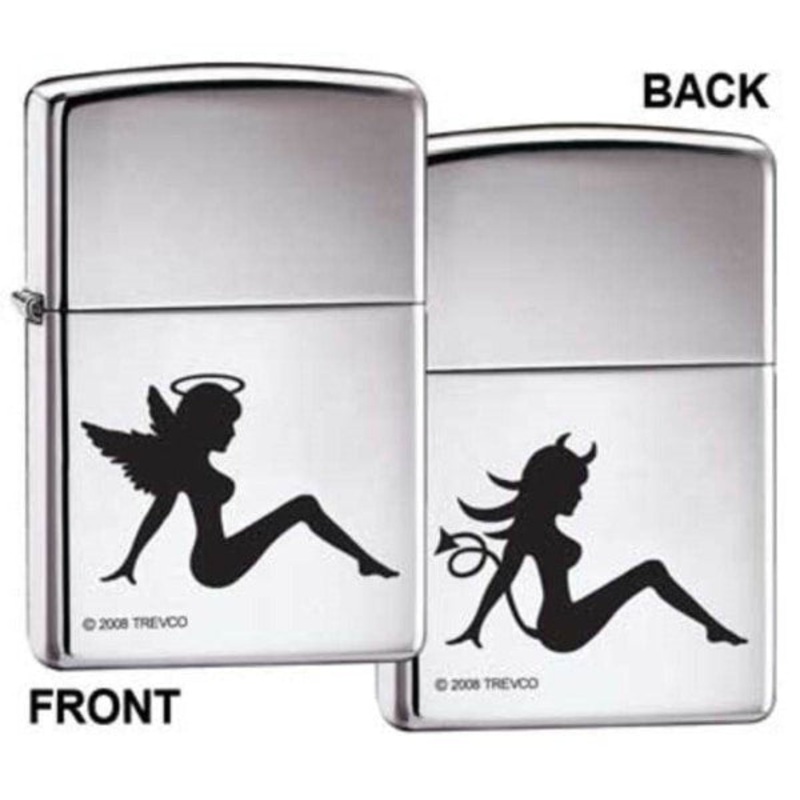Zippo Lighter – Trucker Angel Devil High Polish Chrome