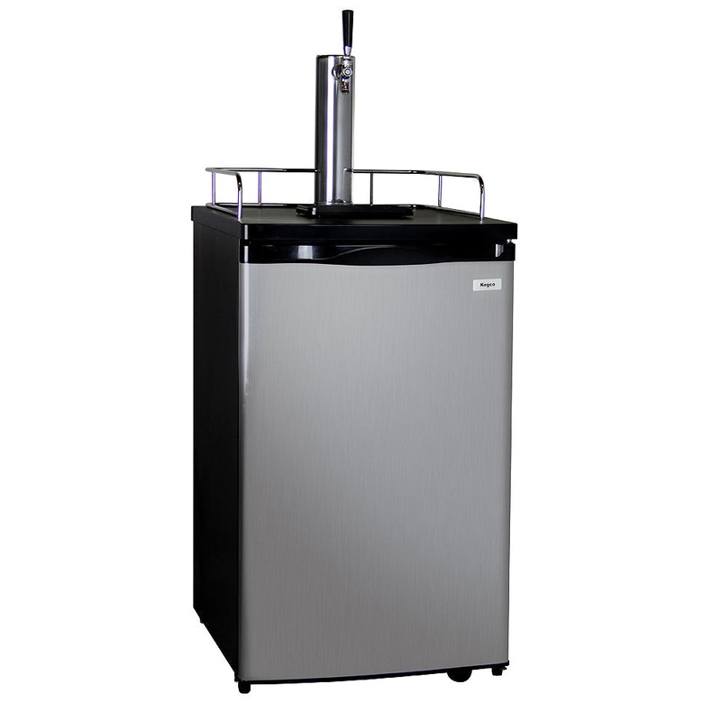 20″ Wide Homebrew Single Tap Stainless Steel Kegerator