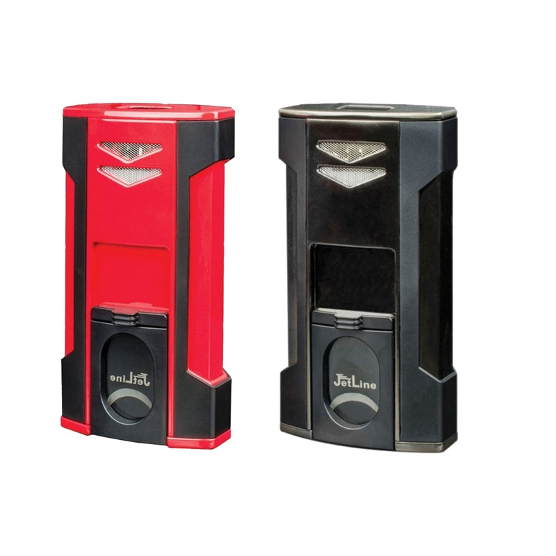 Jetline V-6 Six Jet Table Top Lighter Black w/Gunmetal
