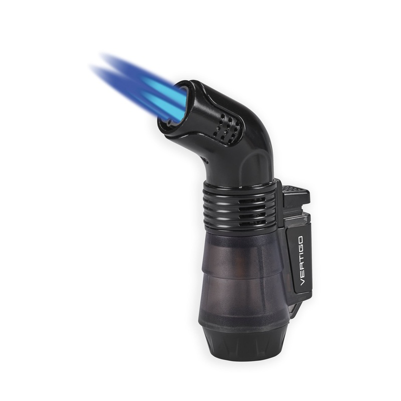 Lotus Boxer Triple Wind Resistant Torch Flame Lighter Black