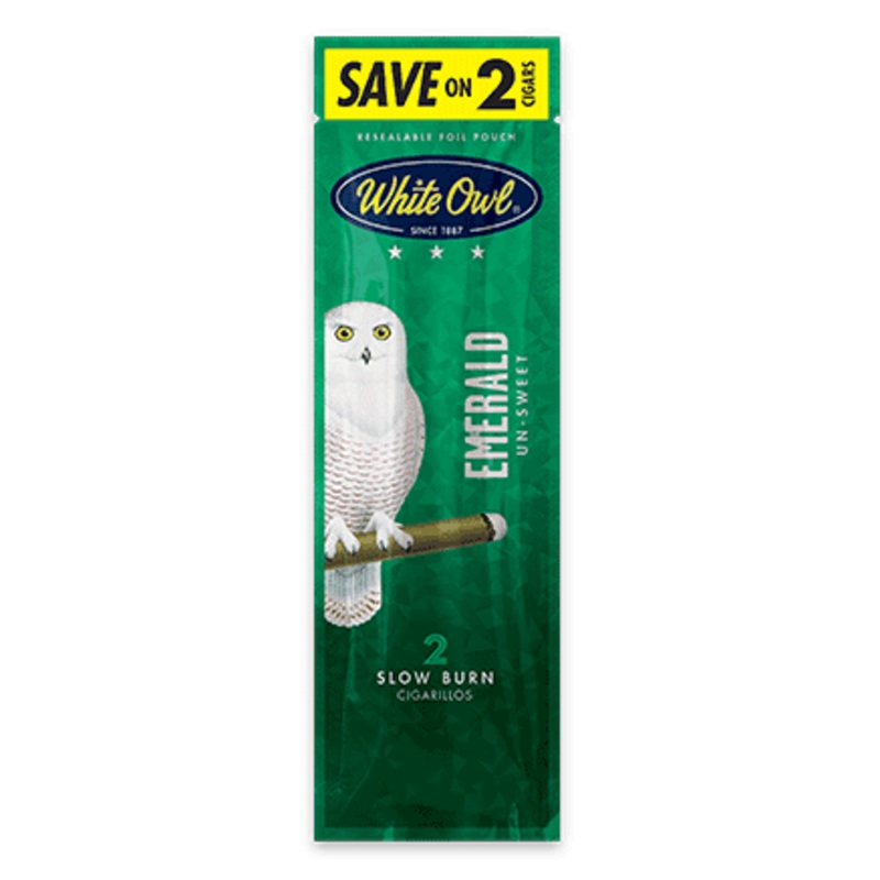 White Owl Emerald Cigarillos Emerald 30 Packs of 2