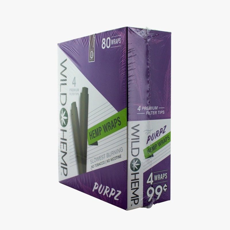 Wild Hemp Purpz Hemp Wraps Purpz 20 Packs of 4