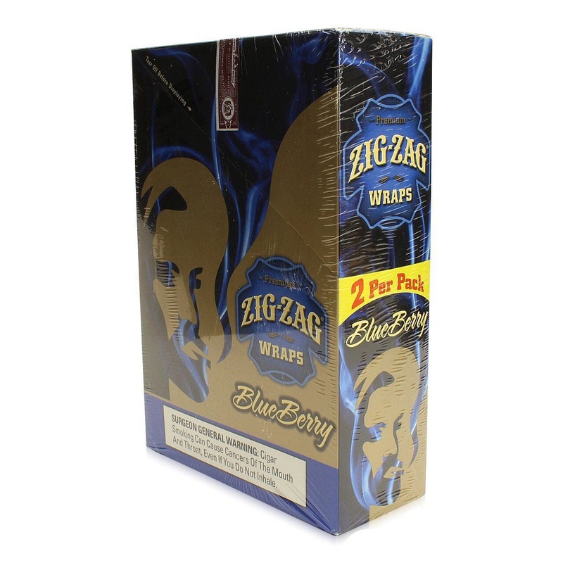 Zig Zag Blueberry Blunt Wraps Blueberry 25 Packs of 2