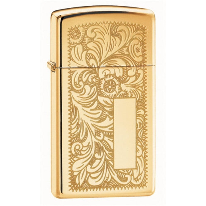 Zippo Venetian Slim Brass Lighter