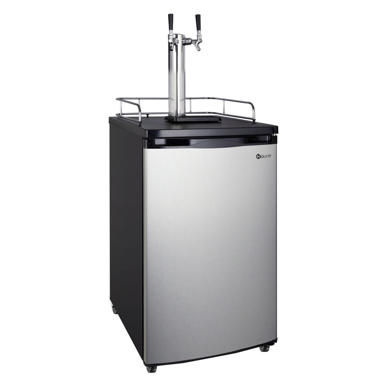 20″ Wide Dual Tap Stainless Steel Kegerator