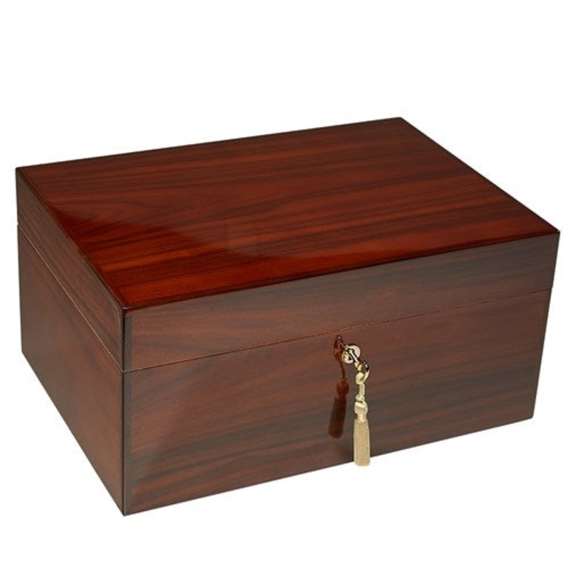 Ashton Savoy Executive Humidor – 50 Cigar Capacity 50 Cigar Capacity Rosewood