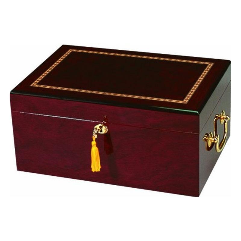 Alhambra High Gloss Maple Humidor – 100 Cigar Capacity