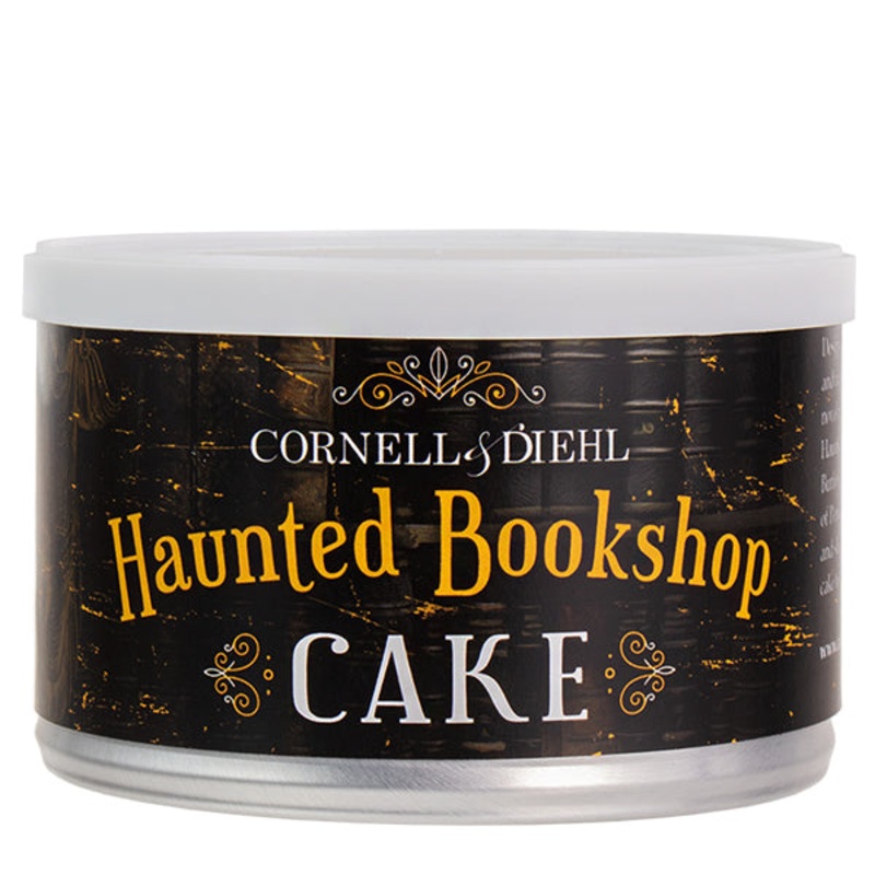 Cornell & Diehl Haunted Bookshop Cake Pipe Tobacco Haunted Bookshop Cake 2oz Tin