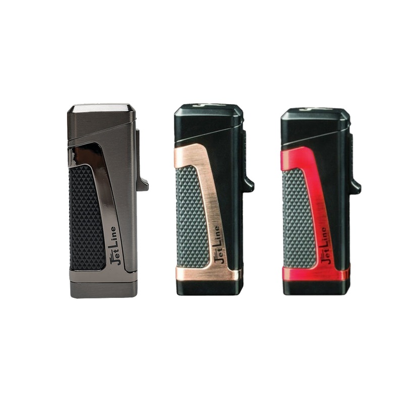 Jetline Hurricane II Triple Torch Lighter Copper w/Black