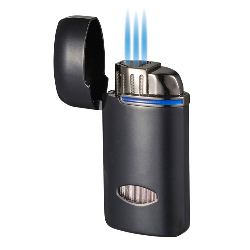 Visol Panda Triple Flame Cigar Lighter – Black