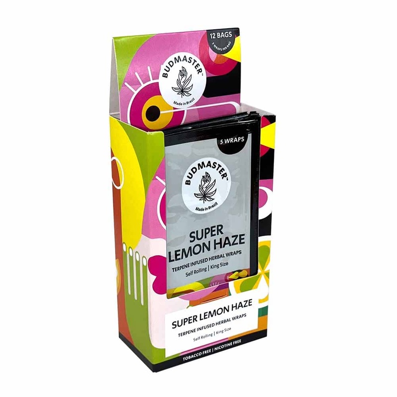 Budmaster Wraps Lemon Haze Lemon Haze 12 Packs of 5 (60ct)