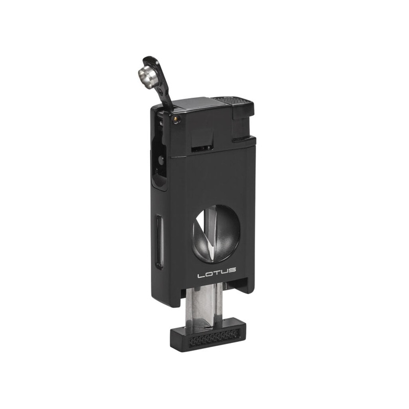 Lotus Excalibur Torch Light and Cigar Cutter Black