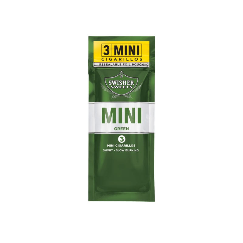 Swisher Sweets Mini Cigarillos Green Sweets 3×15 (45ct) Mini Cigarillos Green Sweets 15 Packs of 3