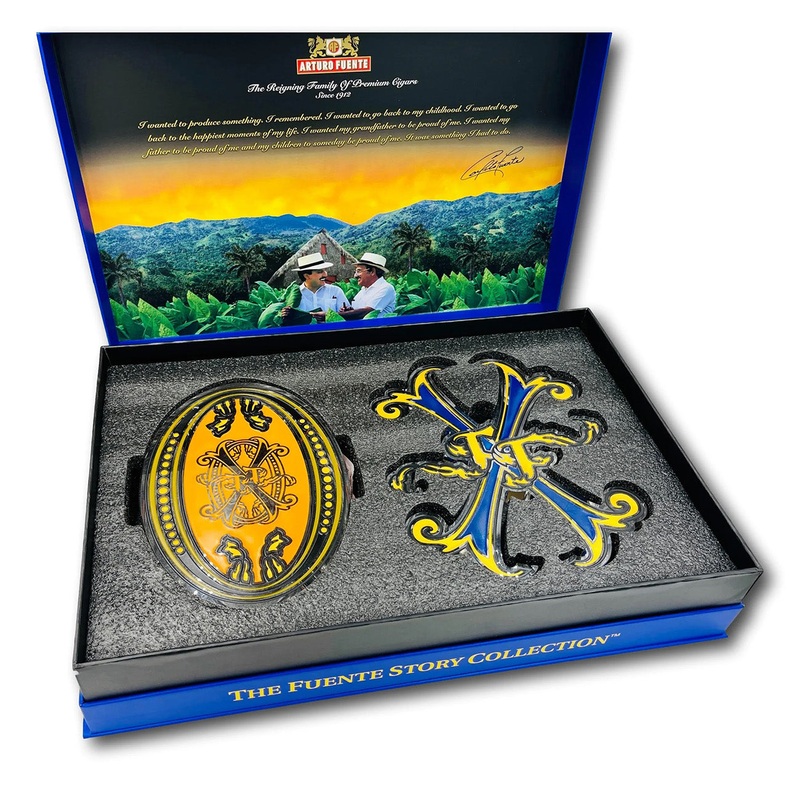 “The Fuente Story Collection” Opus X Blue Crystal Ashtray