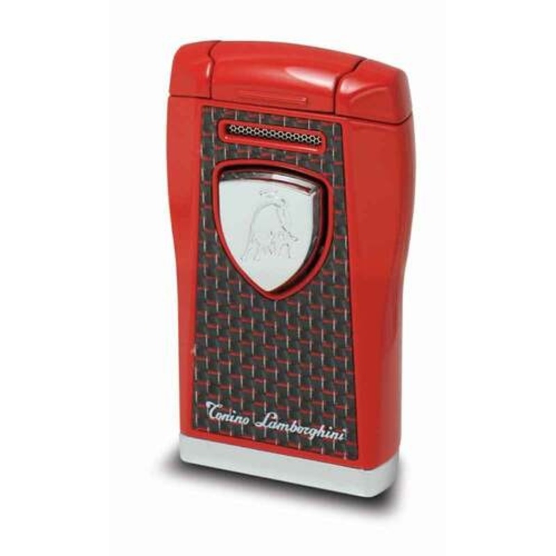 Tonino Lamborghini Argo Lighter – Red With Black & Red Carbon Fiber