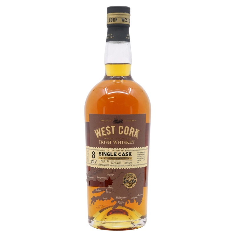 West Cork 8 Year Old Single Malt  James J. Fox Single Cask RC-436
