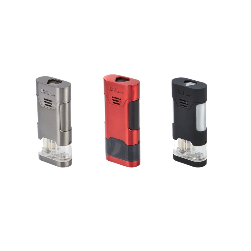 Jetline Mongoose Triple Flame Torch Lighter Black