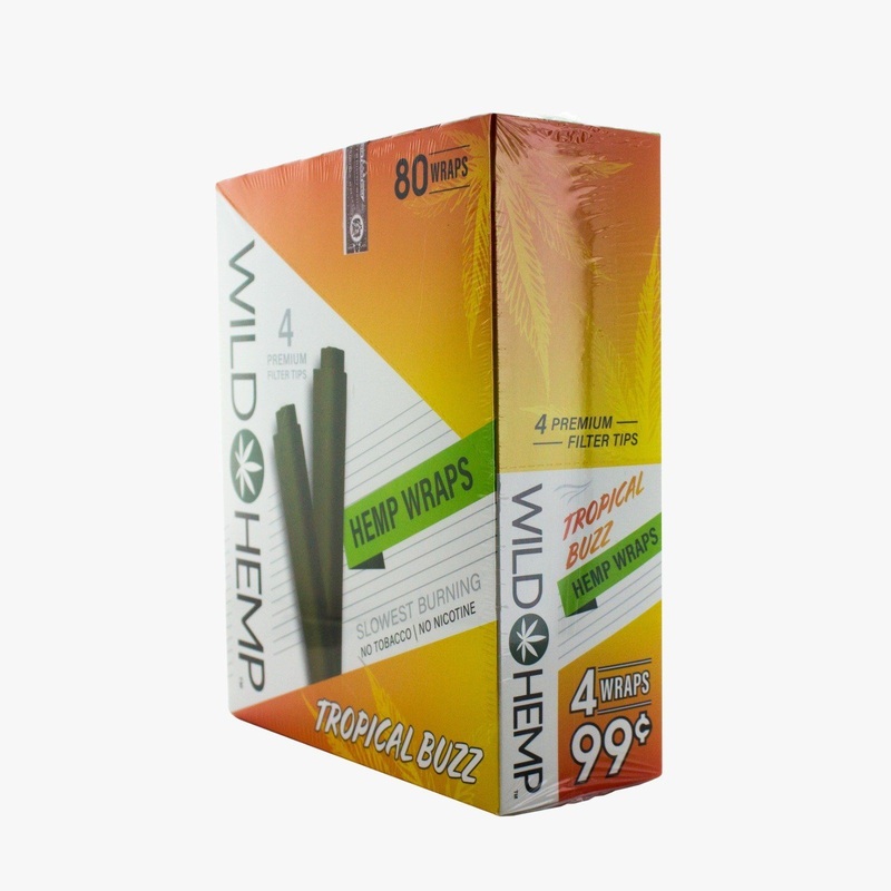 Wild Hemp Tropical Buzz Hemp Wraps Tropical Buzz 20 Packs of 4
