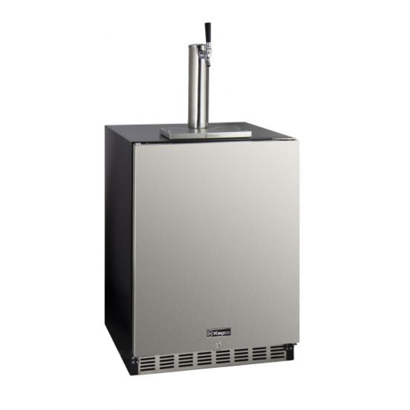 24″ Wide Single Tap Stainless Steel Built-in Right Hinge Ada Kegerator – Cabinet Only