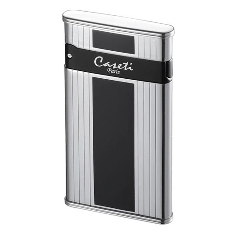 Caseti Flaco Black Panel Ultra-thin Torch Flame Cigar Lighter
