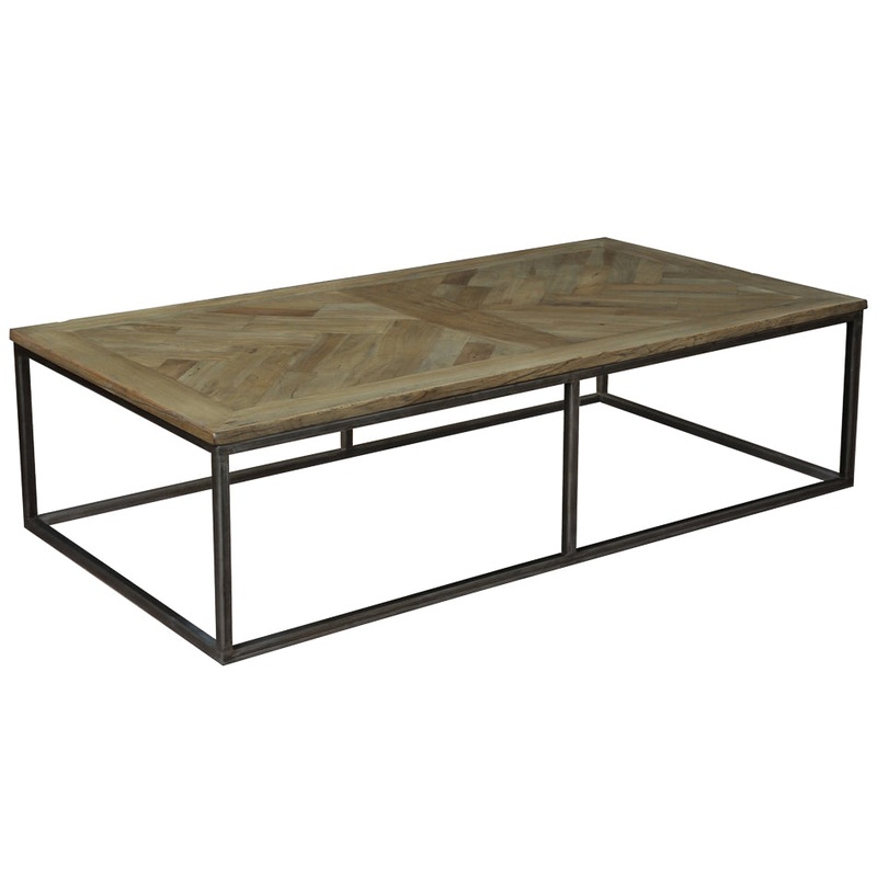 Cascade Cocktail Table, Driftwood Finish by Sarreid
