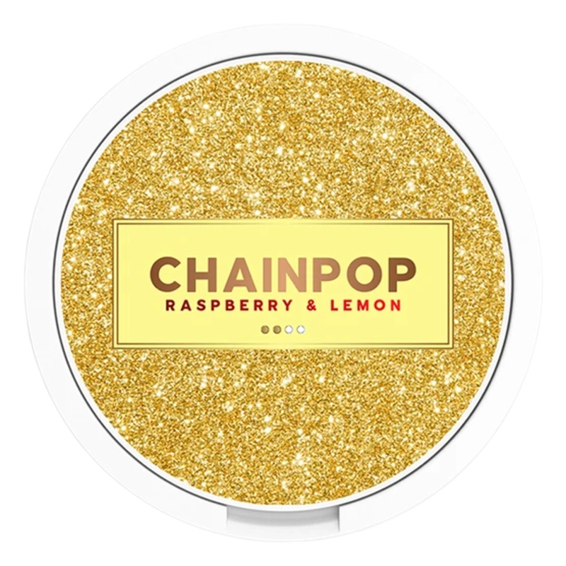 Chainpop Nicotine Pouches – Raspberry & Lemon Slim 5mg