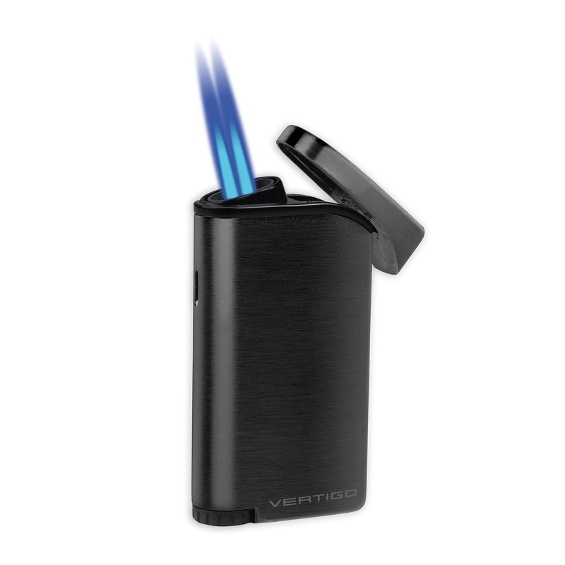 Lotus Concorde Vertigo Double Flame Lighter Anodized black