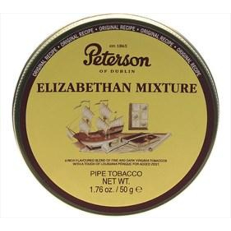 Peterson Elizabethan Mixture Pipe Tobacco Elizabethan Mixture 50g Tin