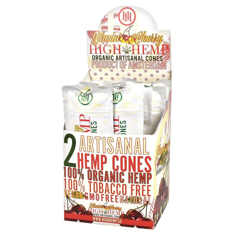 High Hemp Blazin Cherry Pre-rolled Cones Blazin Cherry 15 Packs of 2