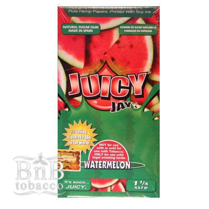 Juicy Jays Watermelon Rolling Papers 1 1/4″ Box of 24
