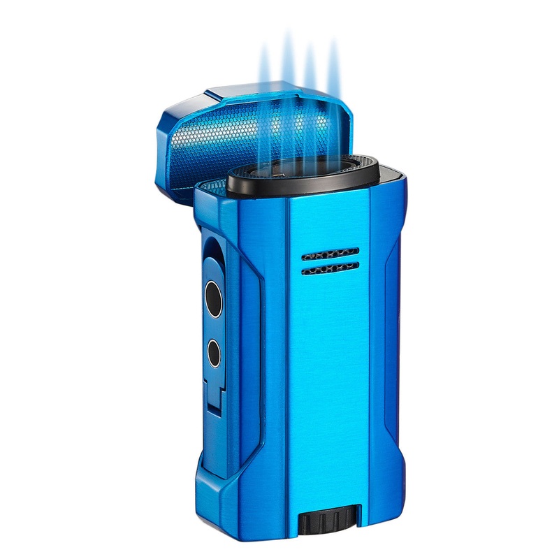 Visol Rhino 2.0 Blue Quad Flame Cigar Lighter