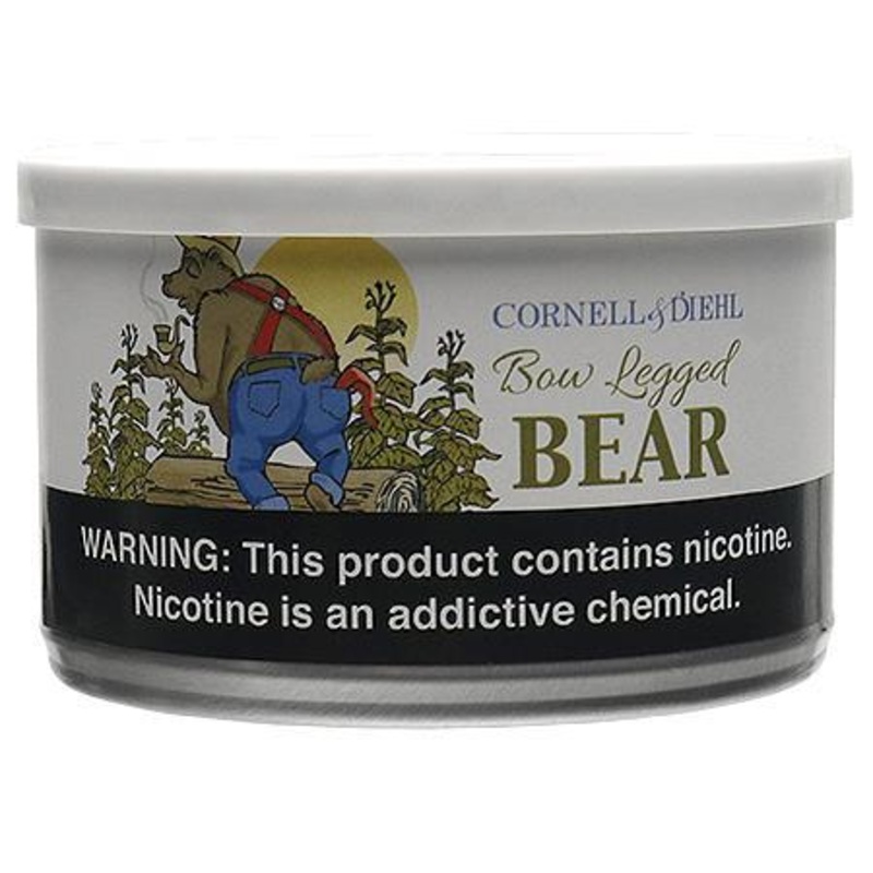 Cornell & Diehl Bow-Legged Bear Premium Pipe Tobacco Bow-Legged Bear 2oz Tin