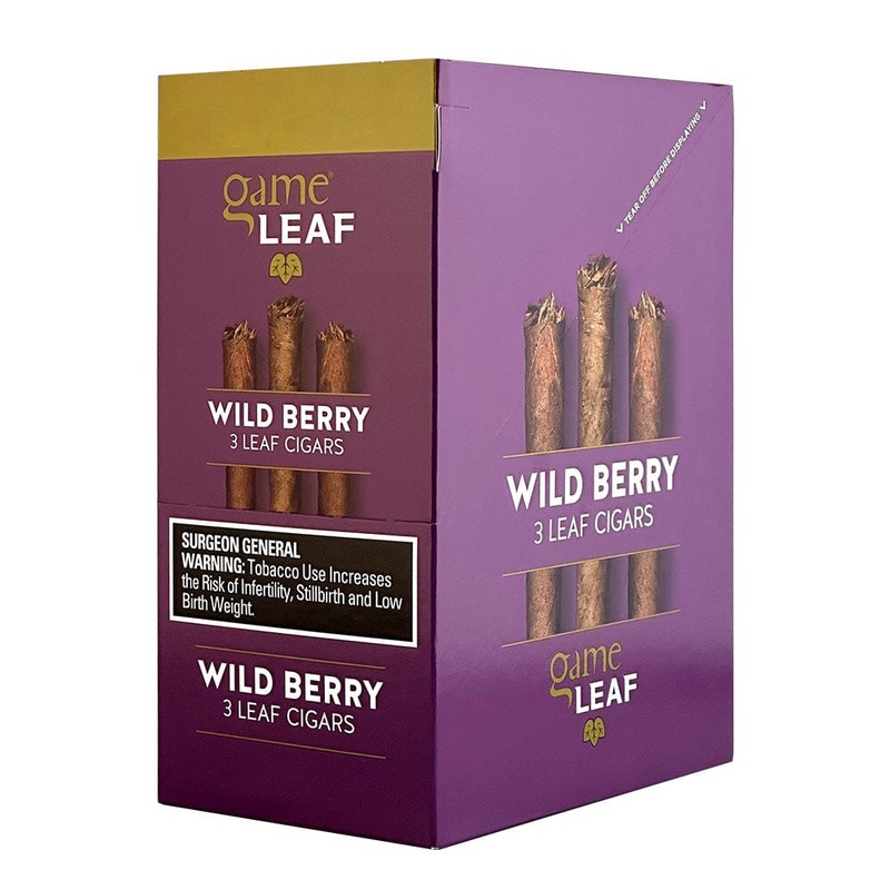 Game Leaf Wild Berry Cigarillos Wild Berry 10 Packs of 3