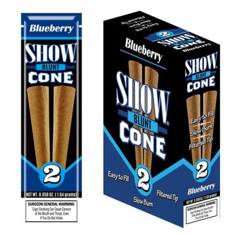 Show Blunt Cone Blueberry Blueberry 15 Packs of 2