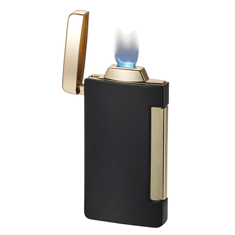 Visol Panther Single Flat Flame Cigar Lighter – Ice Black