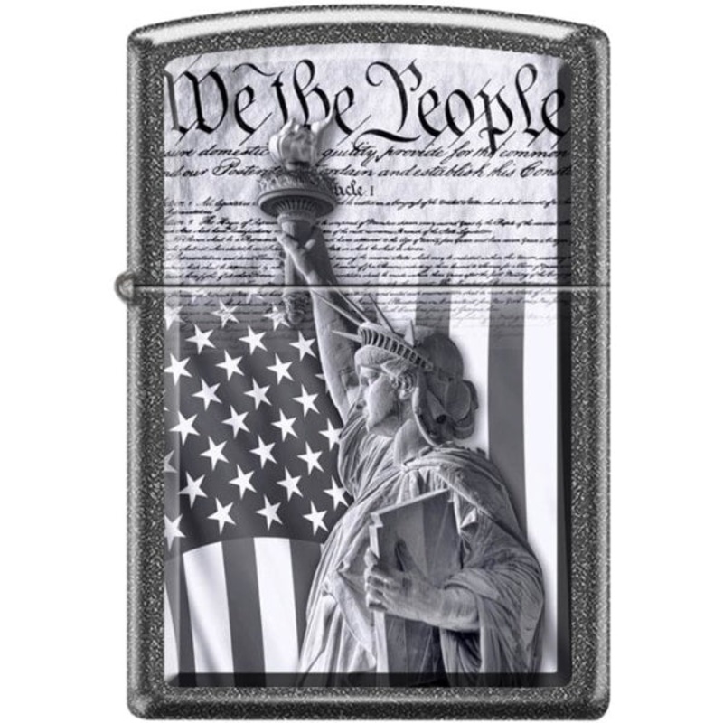 Zippo Lighter – We the People Iron Stone