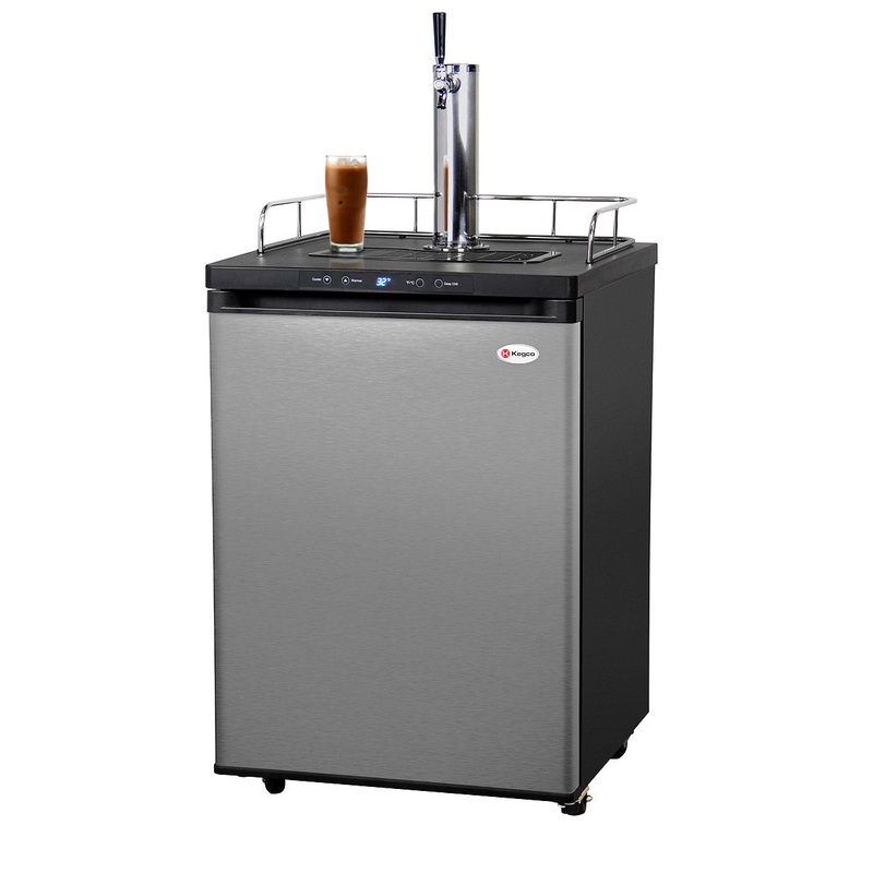 24″ Wide Cold Brew Coffee Single Tap Stainless Steel Kegerator