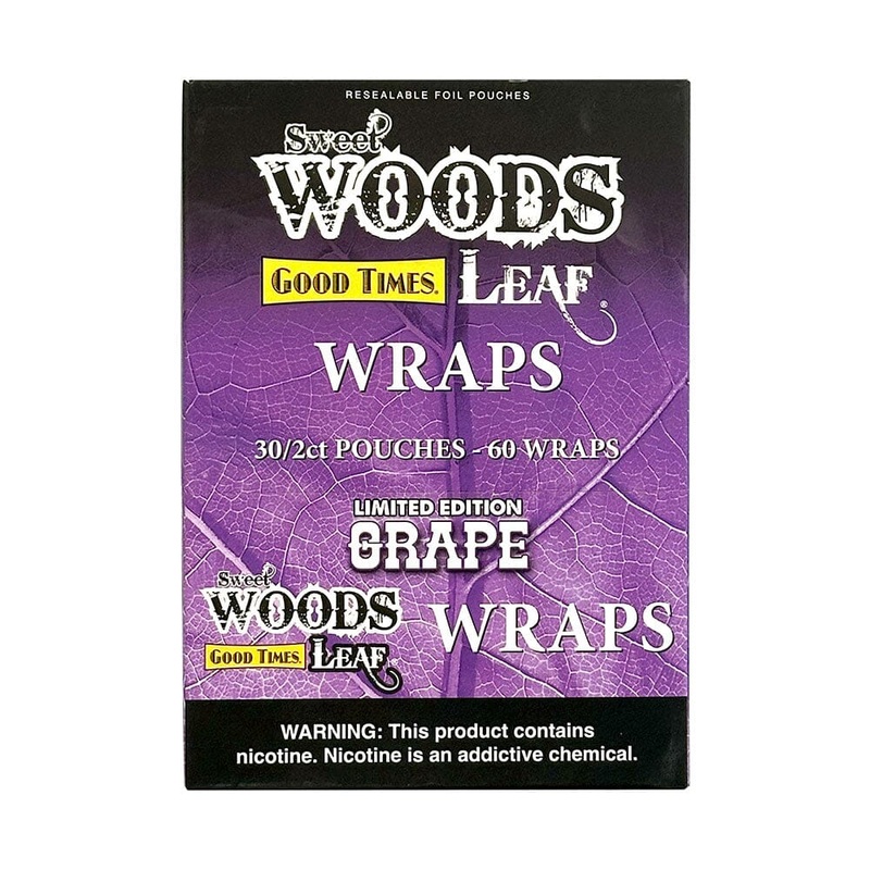 Sweet Woods Leaf Wraps Grape Grape 30 Packs of 2
