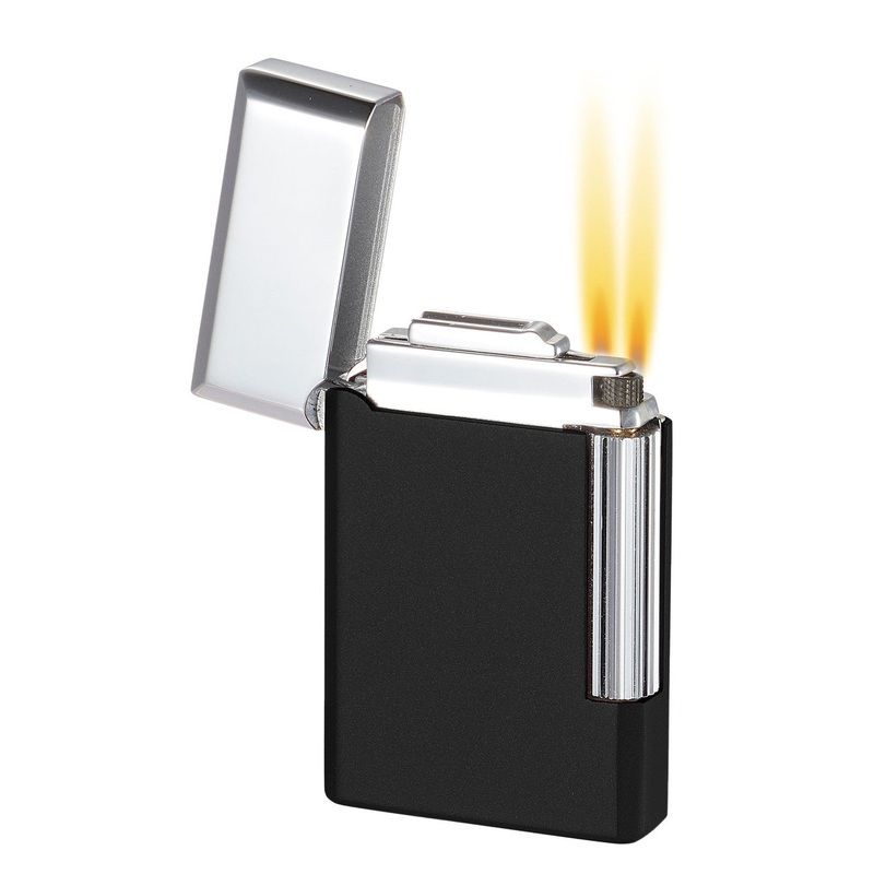 Visol Pyxis Matte Black Flint Lighter
