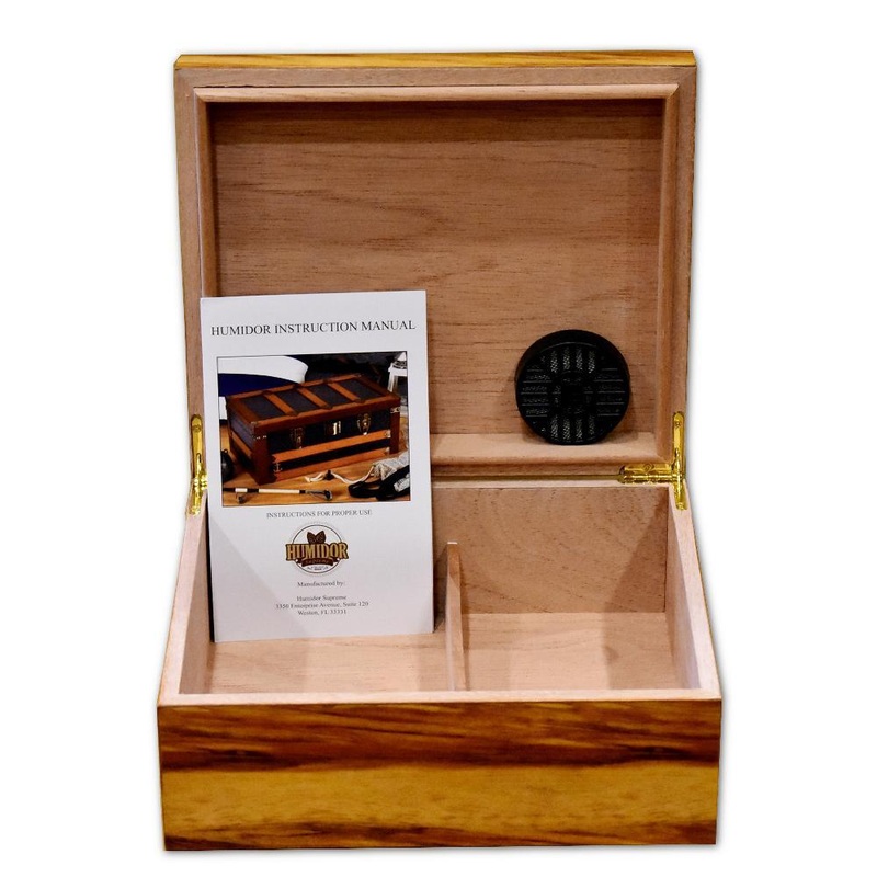 Ashcroft Bass Wood Humidor – 40 Cigar ct