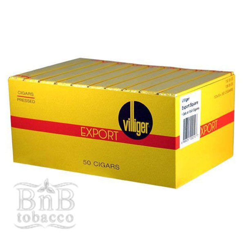 Villiger Export Natural Cigarillos (4.0″ x 37) 10 Packs of 5