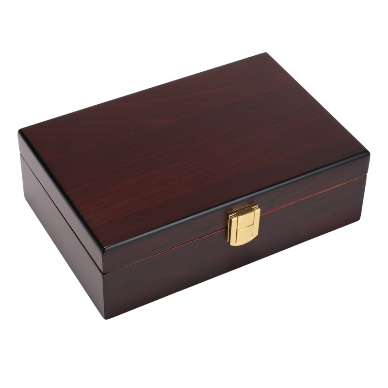 Woodronic Minuto A5022WN Cigar Humidor, 10-20 CT, Walnut Finish A5022WN
