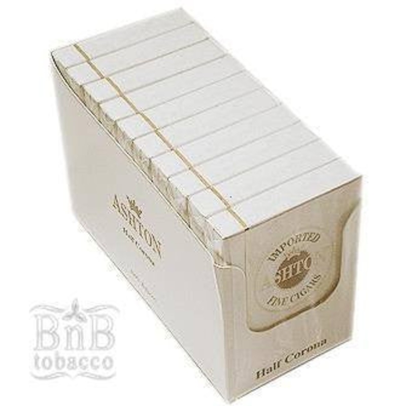 Ashton Small Cigars and Tins Half Corona (4.125″ x 37) 10 Packs of 5