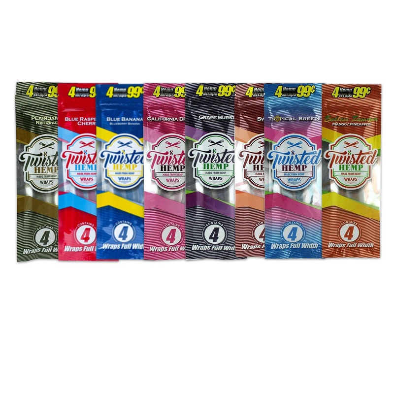 Twisted Hemp Wraps Sampler Sampler 8 Packs of 4