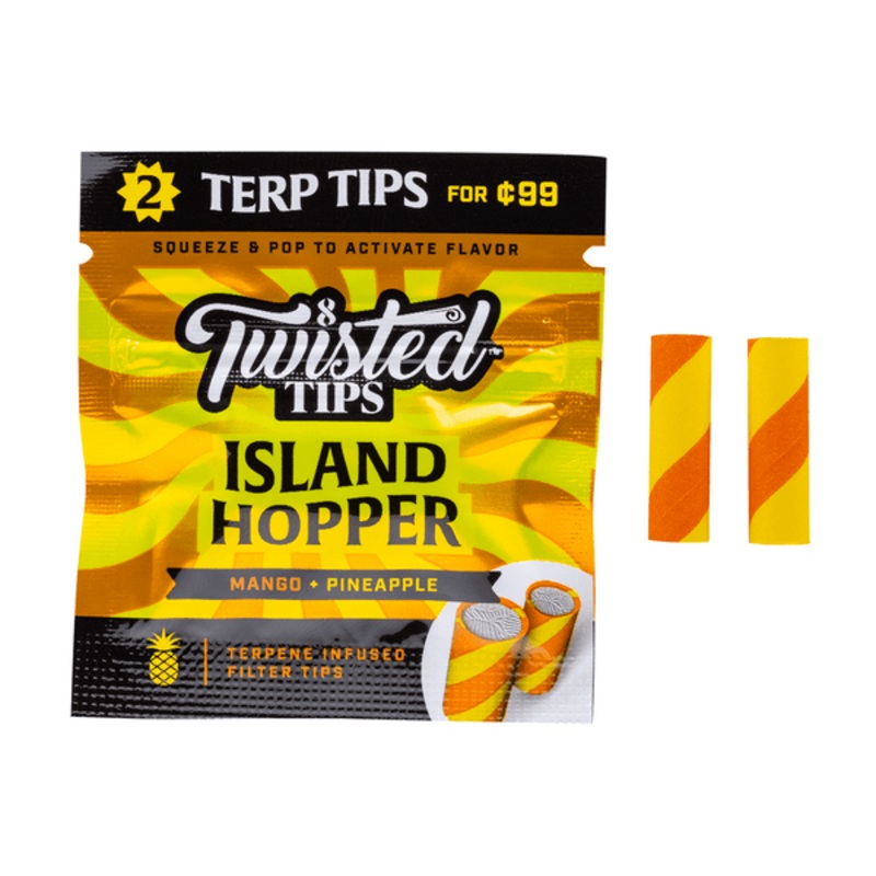 Twisted Tips Island Hopper Filter Tips Island Hopper 24 Packs of 2