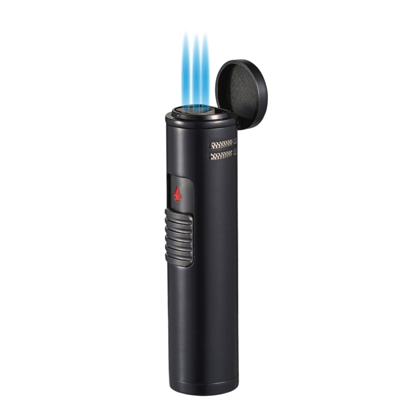 Visol Cobra Triple Flame Cigar Lighter – Black