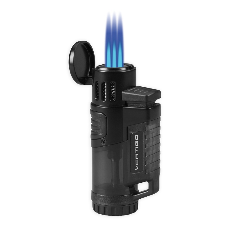Lotus Hawk Vertigo Triple Torch Lighter Clear